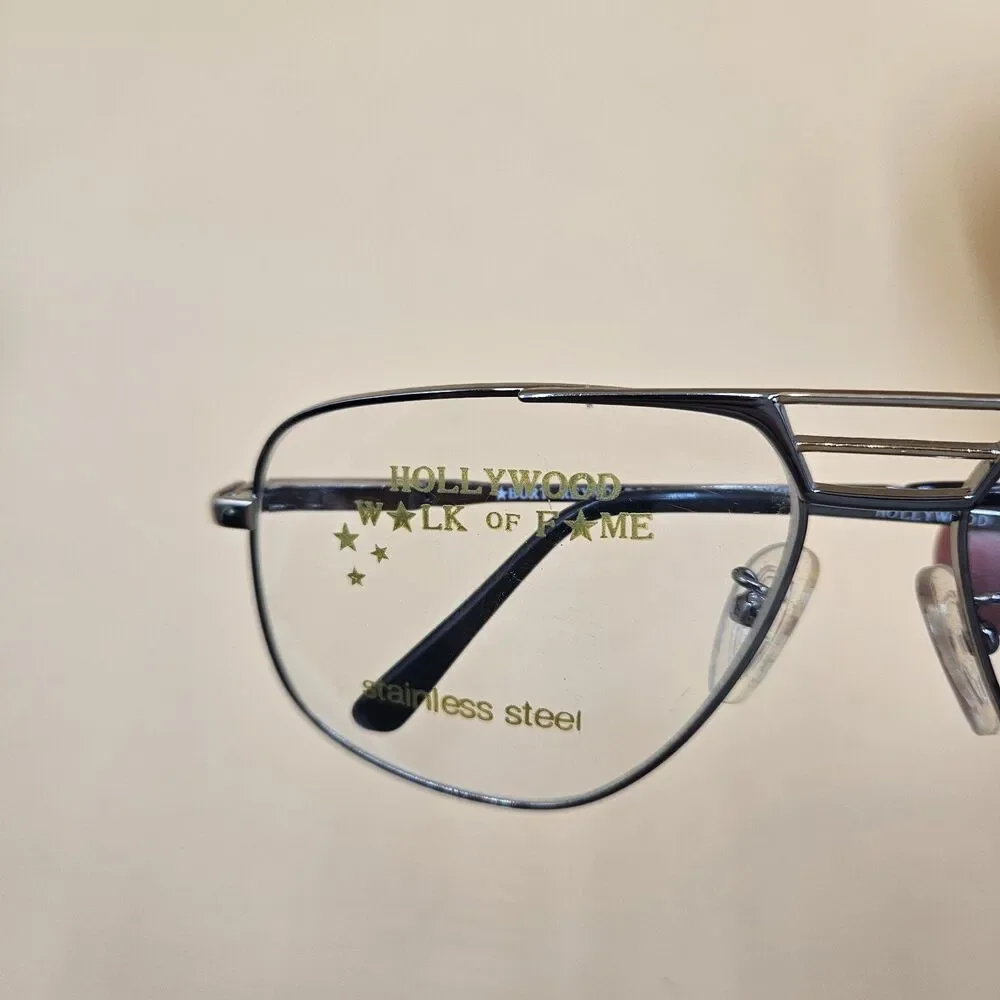 Burt Reynolds Hollywood Walk Of Fame Eyeglass Frames WF-4B Gunmetal/Gold 140mm